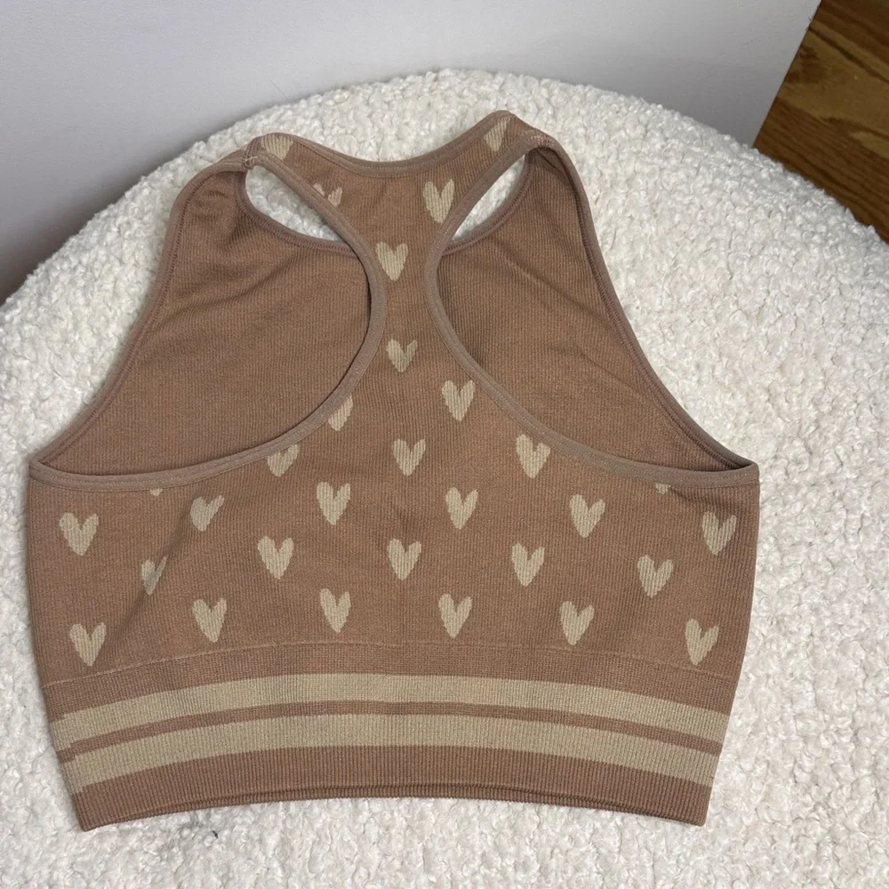 Spiritual Ganster tan heart legging set - Picture 4 of 7